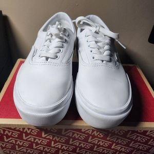 VANS ERA STACKED Leather platform skate shoes/ sneakers